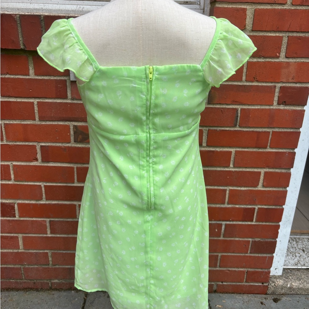 Art Class girls gorgeous green dress with white flowers size M (8) - Picture 5 of 10